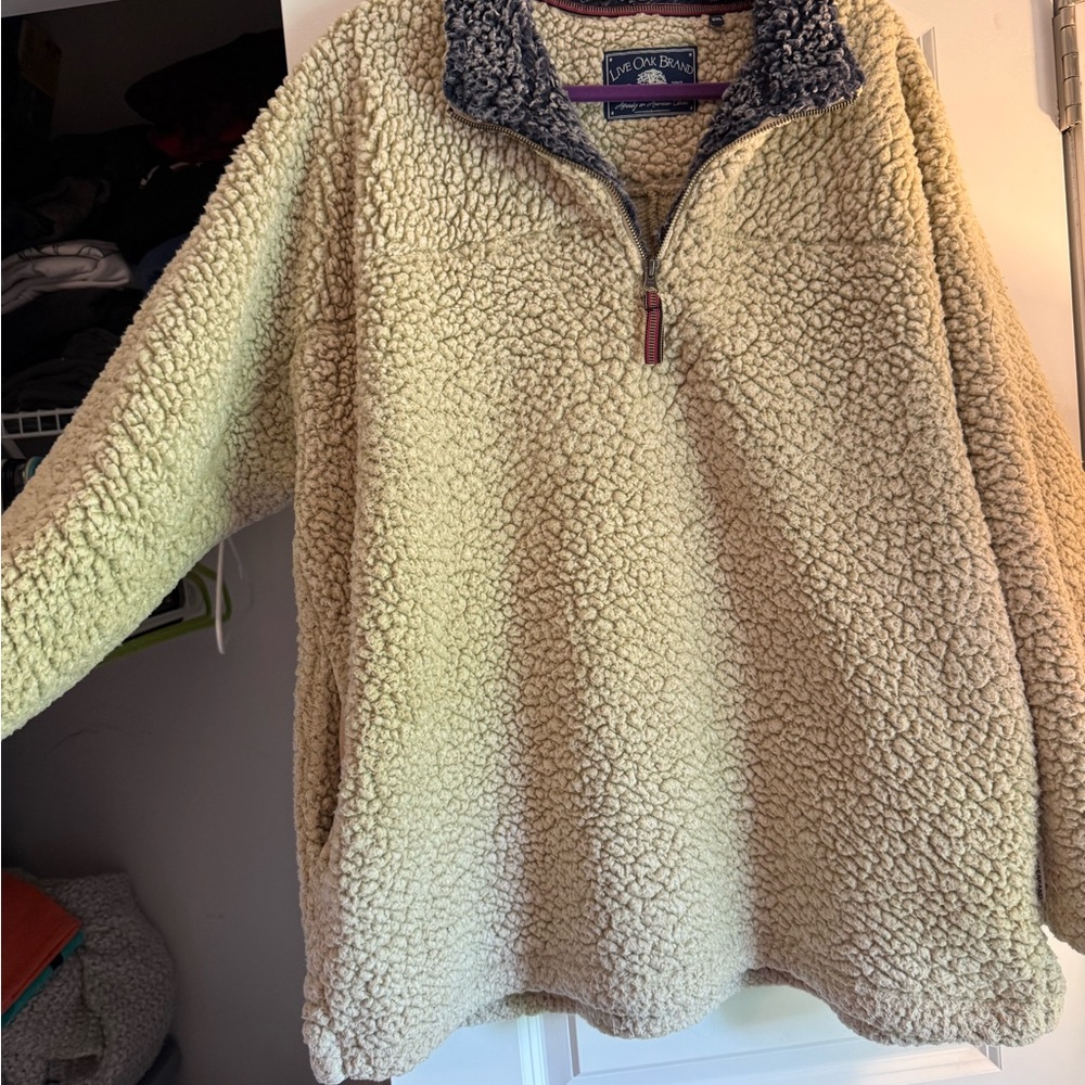 Women's Cream Sherpa Jacket